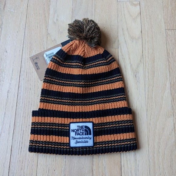 NWT The North Face Beanie Hat Pom Patch One Size Fits All - Picture 1 of 4